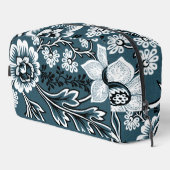 Fantastic Flowers (Slate Teal) Print Cut Sew Bag Waschbeutel (Rechte Ecke)