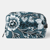 Fantastic Flowers (Slate Teal) Print Cut Sew Bag Waschbeutel (Rückseite)