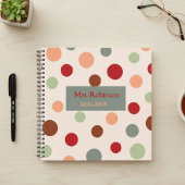 Fantastic personalized retro teacher diary  notizblock