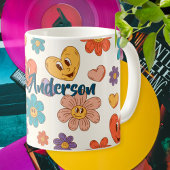 Fantastic personalized retro teacher mug with name kaffeetasse