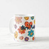 Fantastic personalized retro teacher mug with name kaffeetasse (Vorderseite Links)