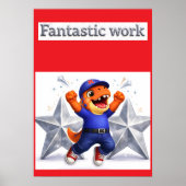 Fantastic work, silver multi star achievement post poster (Vorne)