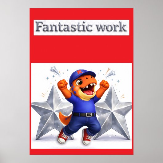 Fantastic work, silver multi star achievement post poster (Vorne)