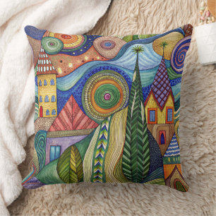 Fantastic World designer cushion Kissen