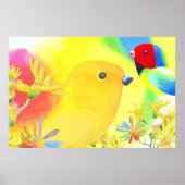 Fantastical Birds Poster (Vorne)