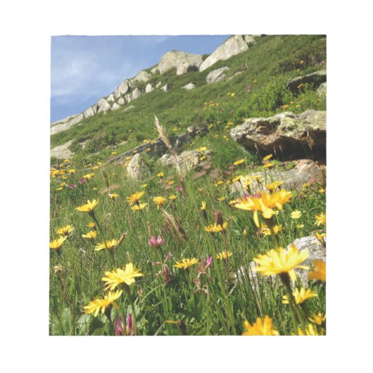 Fantastisch! Alpenische Blume Notizblock (Vorderseite)