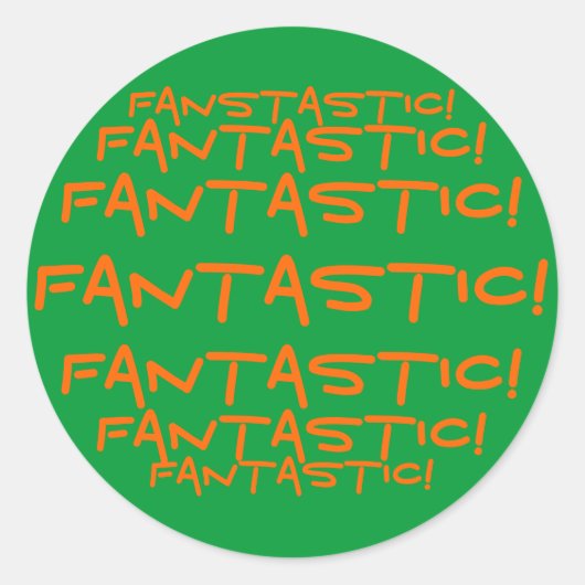 Fantastisch! Aufkleber (Vorderseite)
