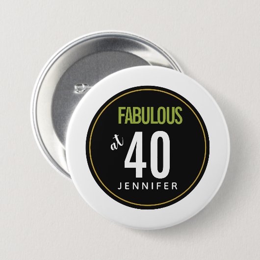 Fantastisch bei 40 grünen Vorlagen Button (Vorne & Hinten)