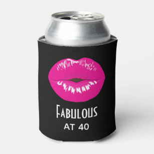 Fantastisch bei 40 Hot Pink Lips Glamour Dosenkühler