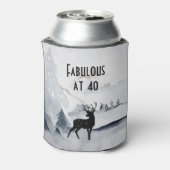 Fantastisch bei 40 Majestic Deer Watercolor Dosenkühler (Kanne Rückseite)