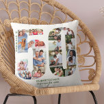 Fantastisch bei 50 Foto Collage 50. Geburtstag Cus Kissen<br><div class="desc">Personalisiertes 50. Geburtstagsgeschenk. Dieses dekorative Kissen hat eine hübsche Collage aus Foto, die zu einer Zahl 50 mit waldgrüner Typografie geformt wurde. Der Wortlaut lautet "Fabulous @" zusammen mit Ihrem individuelle Name und Geburtsdatum. Die Vorlage ist Set bereit für Sie, um Ihre Fotos, die ordnungsgemäß rund um jede Zahl. Sie...</div>
