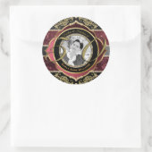 Fantastisch bei 50 Gold Ruby Diamonds Foto Frame Runder Aufkleber (Tasche)