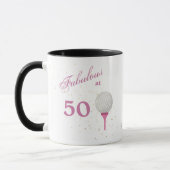 Fantastisch bei 50 Golf Personalisiert Tasse (Links)