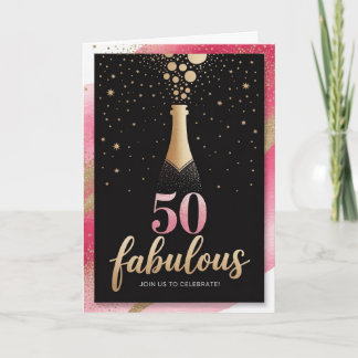 Fantastisch bei 50: Warm und unvergesslich Geburts Einladung