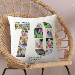 Fantastisch bei 70 Foto Collage 70. Geburtstag Cus Kissen<br><div class="desc">Personalisiertes 70. Geburtstagsgeschenk. Dieses dekorative Kissen hat eine gepflegte Collage aus Foto, die zu einer Zahl 70 mit dunkelgrauer Typografie geformt wurde. Der Wortlaut lautet "Fabulous @" zusammen mit Ihrem individuelle Name und Geburtsdatum (alle von denen Sie bearbeiten oder verlassen leere). Die Vorlage ist Set für Sie bereit, um Ihre...</div>