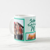 Fantastisch bei 70 Schwestergeburtssammlung Foto Kaffeetasse (Vorderseite Links)