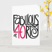 Fantastisch bei der 40-Karte Karte (Gelbe Blume)