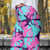 Fantastisch dunkles Lila Phasenverschiebungsmuster Leggings