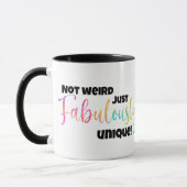 Fantastisch einzigartiges schlankes Textdesign Tasse (Links)
