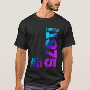Fantastisch Februar 1975 Seit 1975 Vintage 1975 Re T-Shirt
