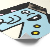 Fantastisch Funny Alphabet. Wacky Doodle Letters D Poster (Ecke)