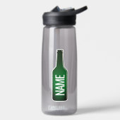 Fantastisch grünes Bierflaschenlogo Sonderwasserfl Trinkflasche (Links)