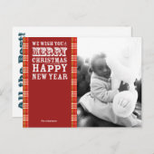 Fantastisch Happy Holiday Foto Postkarte (Vorne/Hinten)