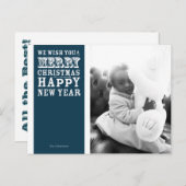 Fantastisch Happy Holiday Foto Postkarte (Vorne/Hinten)