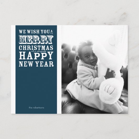 Fantastisch Happy Holiday Foto Postkarte (Vorderseite)