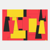 Fantastisch hell Moderne Art Geometric Geschenkpapier Set (Vorderseite 3)