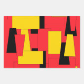 Fantastisch hell Moderne Art Geometric Geschenkpapier Set (Vorderseite)
