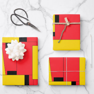 Fantastisch hell Moderne Art Geometric Geschenkpapier Set