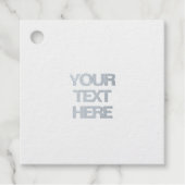 Fantastisch-holografischer Einhorn-Rosa-Text NIEDL Geschenkanhänger (Vorderseite)