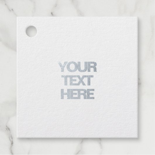 Fantastisch-holografischer Einhorn-Rosa-Text NIEDL Geschenkanhänger (Vorderseite)