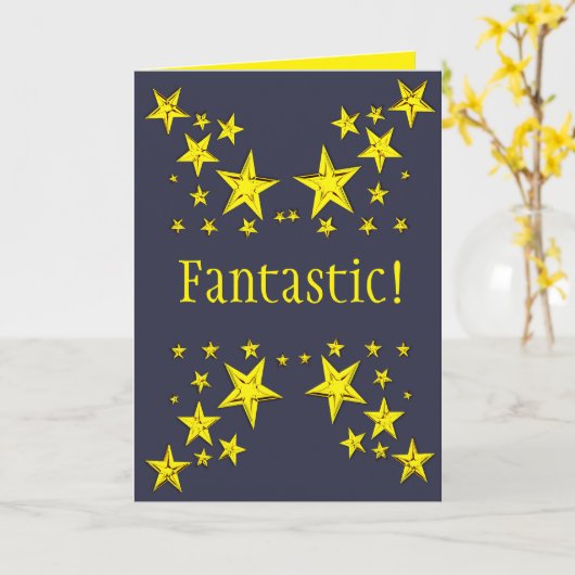 Fantastisch! Karte (Gelbe Blume)