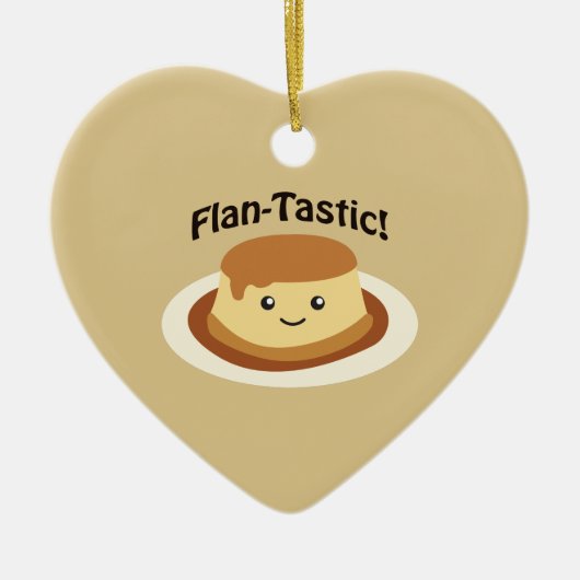 Fantastisch! Niedlicher Flan Keramikornament (Vorne)
