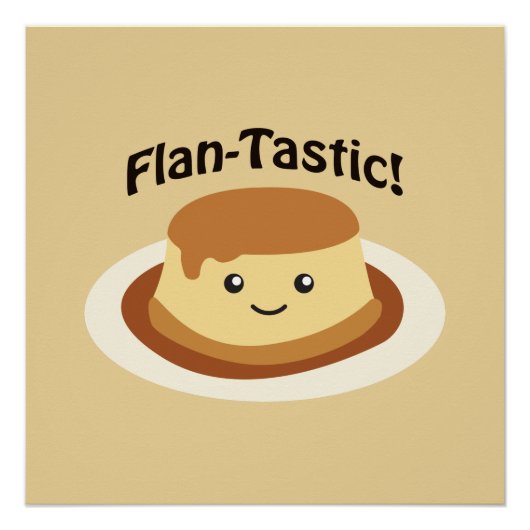 Fantastisch! Niedlicher Flan Poster (Vorderseite)