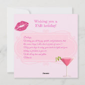 Fantastisch Pink Weihnachten Glamour Girona (Rückseite)