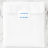 Fantastisch!! ... runder aufkleber (Tasche)