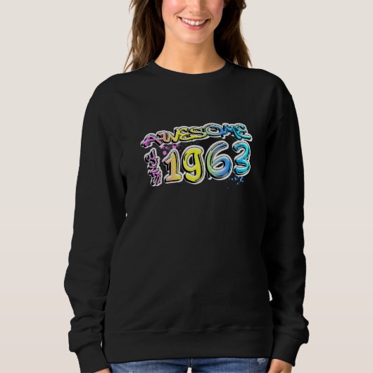 Fantastisch seit 1963 Graffiti-Motiv Sweatshirt (Vorderseite)