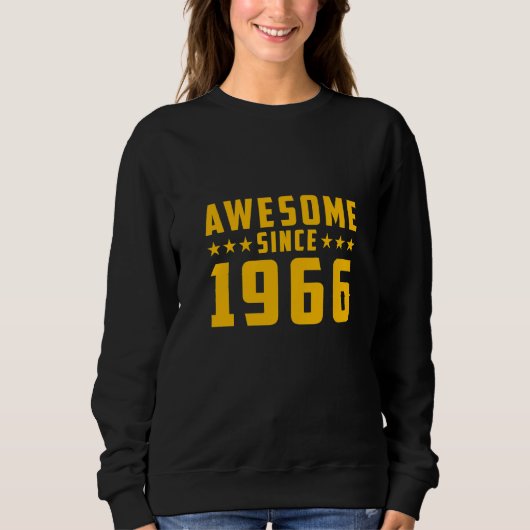 Fantastisch seit 1966 Geburtstag Sweatshirt (Vorderseite)