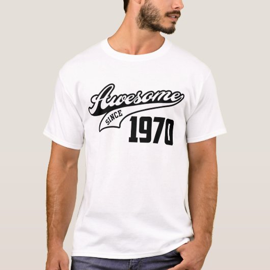 Fantastisch seit 1970 T-Shirt (Vorderseite)