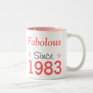 Fantastisch seit 1983 zweifarbige tasse