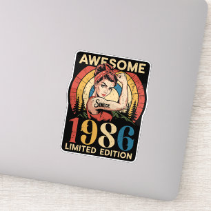Fantastisch seit 1986 Retro 40. Geburtstag Frau Aufkleber