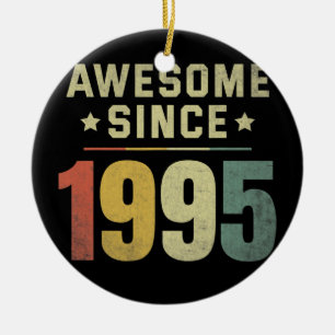 Fantastisch seit 1995 27. Geburtstag Retro Männer Keramik Ornament