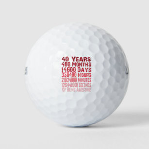 Fantastisch seit 40 Jahren 40. Golfball