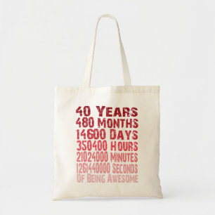 Fantastisch seit 40 Jahren 40. Tragetasche