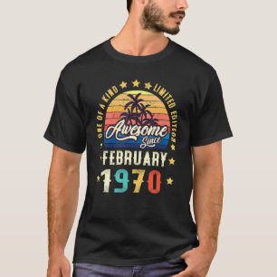 Fantastisch seit Februar 1970 Vintage 52. Geburtst T-Shirt