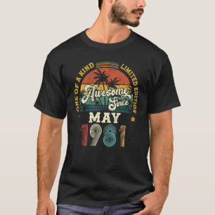 Fantastisch seit Mai 1981 Vintage 41. Geburtstag T-Shirt
