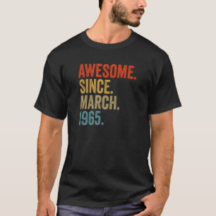 Fantastisch seit März 1965 57. Geburtstag Vintage  T-Shirt